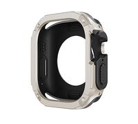 GANYUU WatchCase for Apple Watch Ultra Cover 49mm 40mm 41mm 44mm 45mm 42mm 38mm Anti-fall Shell iWatch Series 9 8 7 6 5 4 SE 3 2 Watch Case(Starlight,42/44/45/49mm)