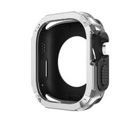GANYUU WatchCase for Apple Watch Ultra Cover 49mm 40mm 41mm 44mm 45mm 42mm 38mm Anti-fall Shell iWatch Series 9 8 7 6 5 4 SE 3 2 Watch Case(Grey,42/44/45/49mm)