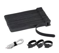 : GaoBangM 100 Pcs Reusable Cable Ties, Cable Ties, Fastening Straps, Adjusting Straps, for Electrical and Electronic Products,Cable Straps,Home Office Cable Organizer (Black)
