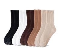 : GaoBangM 5pcs Yoga Socks With Grip for Pilates and Ballet Fitness Workout Trampoline Hospital Home Gain The Edge Grip Socks