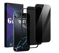 GaoBao 2 Pack for iPhone 16 Pro Privacy Screen Protector 6.3-Inch,Military Grade Shatterproof Anti-Spy Tempered Glass Film with Easy Installation Frame,Full Coverage Protection No Dust No Bubbles