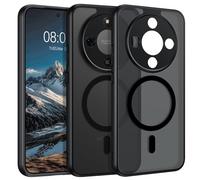 GaoBao Compatible with Honor Magic8 Lite/X70/X9D 5G 6.79" Case, Compatible with MagSafe Slim Thin Military Shockproof Translucent Matte Back Anti-Scratch Protective Magnetic Phone Case Cover, Black