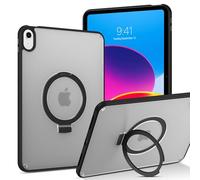 GaoBao for iPad 10th/11th Generation Case 10.9 inch, iPad 11th Gen Case with Invisible Kickstand Stand Ring Holder Translucent Matte Back Slim Thin Shockproof Cover for ipad 10th Generation Case,Black