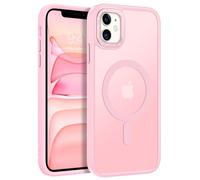 GaoBao for iPhone 11 Case Magnetic, Fashion Slim Fit iPhone 11 Phone Case [Compatible with MagSafe] Classic Shockproof Translucent Matte Protective Cover for iPhone 11 6.1", Tender Pink