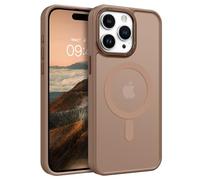 GaoBao for iPhone 15 Pro Max Case,[Compatible with MagSafe] [Military Grade Drop Tested] Translucent Matte Back Women Men Slim Shockproof Phone Cover for iPhone 15 Pro Max Phone Case,Desert Titanium