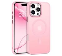 GaoBao for iPhone 16 Pro Max Case, [Compatible with MagSafe] Slim Magnetic Phone Case Classic Shockproof Translucent Matte Protective Cover for iPhone 16 Pro Max, Tender Pink