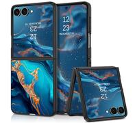 GaoBao For Samsung Galaxy Z Flip 7 Case, Mobile Phone Case Z Flip 7 Glow in the Dark, PC Back Soft TPU Bumper Protective Non-Slip Case for Samsung Galaxy Z Flip7 Case, Marble