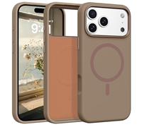 GaoBao Magnetic for iPhone 17 Pro Max 6.9" Case, Slim Liquid Silicone Compatible with MagSafe and Camera Control, Silky Soft Touch Shockproof Anti-Scratch Microfiber Lining Phone Cover, Desert Gold