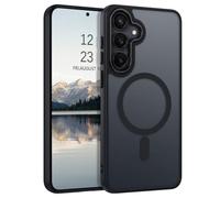 GaoBao Magnetic for Samsung Galaxy S25 FE Case, Compatible with MagSafe, Military-Grade Shockproof, Full Protection Matte Men Women, Slim Translucent Phone Case for Samsung S25 FE, Black