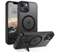 GaoBao Magnetic iPhone 14/13 Case with Invisible Stand Compatible with MagSafe - Translucent Matte Back Military Shockproof Cover for Men Women, Black