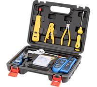 Gaobige Network Tool kit, Cat6 Cat5e Cat5 Crimping Tool RJ45 Crimp Tool kit, Pass Through rj45 Crimper, Wire Tracker, 110/88 Punchdown Tool, Cat6 Pass Through Connectors