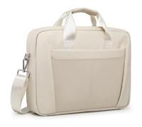 GAOCHY 13-14 Inch Laptop Shoulder Bag Business Briefcase Water Resistant Computer Messenger Bags Compatible with MacBook Pro 14, MacBook Air 13 M4 2025, 14 Inch Chromebook, IdeaPad, Pearl White