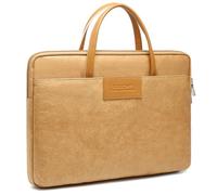 GAOCHY 15-16 Inch Tyvek Fabric Laptop Sleeve Case Bag with Handle for MacBook Pro 16 M4/M3/M2/M1 Pro/Max, MacBook Air 15 M4 2025, 15.6 Inch Chromebook, 16 Inch TUF Gaming, Inspiron 16, Autumn Oak