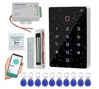 Gaocinys Waterproof RFID Access Control System Kit WIFI Tuya Access Controller with 350Lbs Force Electric Manetic Door Lock Full Set