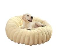 GAOCUNBING Dog Bed, Straight Plush Pet Mat Long Hair Round Cat Bed, Winter Warm Dog Bed, Non-Slip Bottom Machine Washable for Sleep Warm Kitten Puppy A,60cm