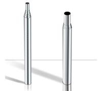 Gaodeding 2 PCS Fire Blowing Tube | Pocket Bellow - Stainless Steel Retractable Bellows for Open Fire | Outdoor Campfire Camping Supplies(5 & 6 Segments)