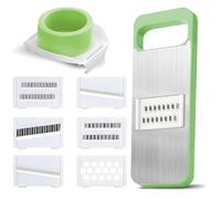 Gaodeding 6 in 1 Vegetable Chopper, Multifunctional Vegetable Chopper, Mandoline Vegetable Slicing, Suitable for Garlic, Carrots, Potatoes, Cucumbers, Tomatoes, Etc