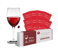 Gaodeding Wine Sulfite Filter, Removes Sulfites and Histamines, the Wand Wine Purifier Can Effectively Relieve Histamine-Related Symptoms Such as Headaches and Nasal Congestion After Drinking(12 pack)