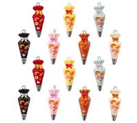 Gaodercha 14 Pieces 7 Styles Cream Piping Bag Pendant Resin Charms Imitation Sweet Food Dessert Charms Cute Dessert Charm for DIY Jewelry Bracelet Necklace Earring Craft Bag Keychain Decor