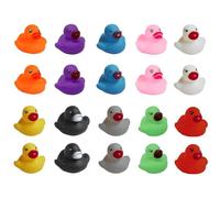 Gaodercha 20Pcs Bath Rubber Ducks 10 Colors Baby Bath Duck Rubber Duck Floating Squeaky Rubbers Ducks for for Baths Time Play Water Fun
