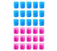 Gaodercha 30 Pcs Luminous Valve Caps Car Universal Car Tire Valve Caps Blue Pink Rubber Tyre Capss Tire Valves Covers for Cars Tyres Bike Bicycle SUVs Motorcycles