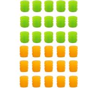 Gaodercha 30 Pcs Luminous Valve Caps Car Universal Car Tire Valve Caps Green Yellow Rubber Tyre Capss Tire Valves Covers for Cars Tyres Bike Bicycle SUVs Motorcycles