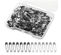 Gaodercha 360Pcs Mini Metal Safety Pins Assorted Safety Pins Small Black Silver Safetys Pinss 19mm Mini Sewing Pinss for Clothing Hang Tag Sewing Handicrafts Jewelry Making