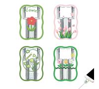 Gaodercha 4Pcs Charging Cable Saver Cute Wave Pattern Charging Line Protection Pretty Flower Soft USB Cable Protector Compatible for Type-c iphone Most Cell Phones and iPad