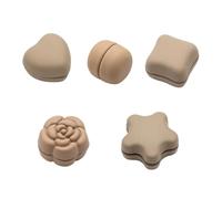 Gaodercha 5 Pcs Magnetic Hijab Pins 5 Style Khaki Multi Shape Pinless Scarf Clasps Strong Magnetic Fasteners For Hijabs Scarves Shawls Clothes Brooch Daily Wear Accessories