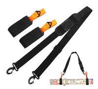 gaoduanluoluo Ski Strap Shoulder Strap with Adjustable Padded Shoulder Strap for Skiing and Poles (Orange)