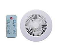 GAOFESA 2800mAh Remote Control Ceiling Fan With 3 Gears LED Light USB Camping Fan For Boys Girls Travel Vacation Beach Tent Fan