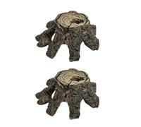 GAOFESA 2lots Vivarium Decoration Cave Lizards Hide Spots Snake Tanks Accessory For Lizards And Snake Natural Habitats Simulation