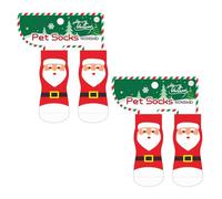 GAOFESA 2pair Cats Dog Funny Animal Paws Socks Decorative Christmas Canine Socks For Christmas Parties Polyester Dog Socks