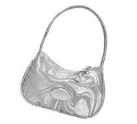 GAOFESA Casual Fashion PU Leather Single Shoulder Bag For Women Simple Solid Color Underarm Purse Handbag Zippered Armpit Bag Shopping Elegant Bag