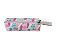 GAOFESA Exquisite Zippered Canvas Pen Bag Lovely Toiletries Storage Bag Cartoon Makeups Boys Girls Students Aduts
