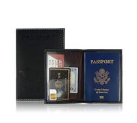 GAOFESA Fashion Hot Stamping World Map Sleeve PU Leather Holder Case Card Organizers for Global Explorers Secure Storage Holder