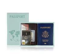 GAOFESA Fashion Hot Stamping World Map Sleeve PU Leather Holder Case Card Organizers for Global Explorers Secure Storage Holder