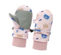 GAOFESA Kids Winter Mittens Soft & Breathable Fleece Lined Mitts Warm Skiing Gloves For Children Snow Adventures Snow Mittens