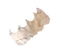 GAOFESA Lace Trimmed Baby Crowned Headband Photography Accessory For Newborns 1st Birthday Soft Washable Headpiece Props Skin Friendly Infant Lace Hairband