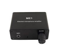 GAOFESA ME1 Electret Microphone Amplifier Adjustable DC5-12V Power Supply For Electret And Condenser Microphones Black