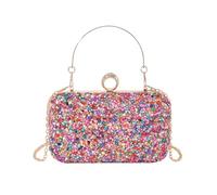GAOFESA Multicolor Rhinestones Handbag For Women Sparkling Evening Purse Dinner Bag Suitable For Weddings Parties Dates Chain Strap Purse