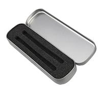GAOFESA Small Metal Pen Box Fountain Pen Collection for Case with Cushion Hinged Tin Box Designers Artists Teacher Fountain Pen Box