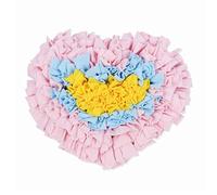 GAOFESA Snuffle Dog Stuffed Heart Treat Dispensing Toy Chew-Resistant Soft Chew For Dogs Encouraging Foraging Skills