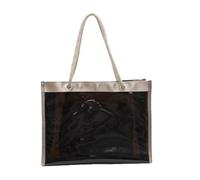GAOFESA Stylish Clear PVC Bag For Women Lightweight Beach Bag With Spacious Interior Shoulder Purse And Cosmetic Pouches Set Water Resistant Nylon Strap Handbag