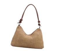 GAOFESA Stylish Woven Beach Bag Lightweight And Practical Handbag Shoulder Bag Casual Crossbody Purse For Shopping Or Travel Mom's Bag