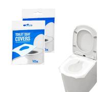 GAOHAN 20Pcs Disposable Toilet Seat Covers, Flushable Toilet Seat Covers for Kids Adults Pregnant Women, Disposable Toilet Seat Cover for Travel, Use in Public Toilets
