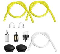 GAOHOU 10Pcs Universal Fuel Line Hose Tube, Fuel Primer Bulb Fuel Filters Oil Pipe Hose Washer Tank Seal Grommet Accessories Compatible for Strimmers Chainsaws Mower Blower Garden Machine Fitting