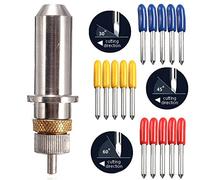 GAOHOU 15pcs 30 45 60 Degree Roland GCC Cutting Plotter Vinyl Cutter Blade + Holder