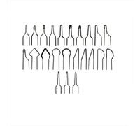 GAOHOU 23Pcs Pyrography Wire Tips Nibs Set Compatible for 30-50W Adjustable Wood Burning Machine
