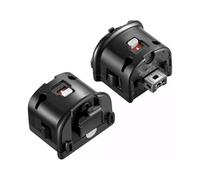 GAOHOU 2PCS Motion Plus Adapter Motion Plus Sensor Accelerator Compatible with Nintendo Wii Remote Controller (Black)